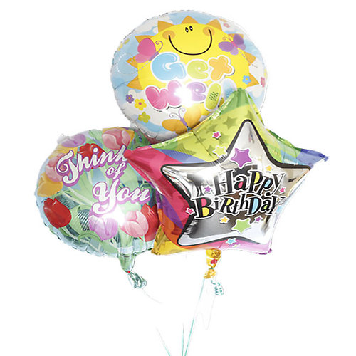 3 Mylar Balloons